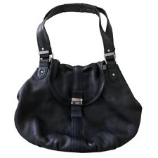 Lancel - Borsa a spalla in pelle martellata nero
