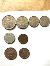 lotto di 8 monete pesetas