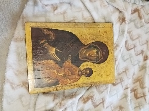 Icona ortodossa madonna con - ortodossa,