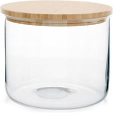 -Biscottiera, Tonda, in Vetro