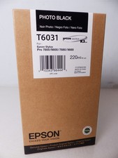Epson T6031 Photo Black 220 ml per inchiostro Stylus Pro 7800 9800 7880 9880 #14 KT