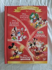 MAGICO NATALE DISNEY DVD VOL 1 BOX COFANETTO 4 CD TOPOLINO CARTONI FILM ANIMATI