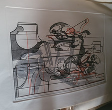 Floriano BODINI (1933-2005) - "Fabbrica" Incisione Originale Firmata e Numerata