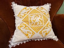 Antico Cuscino Ricamo A Mano