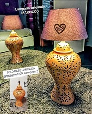 Base Lampada da Pavimento in Terracotta - Originale Artigianato Etnico Marocco