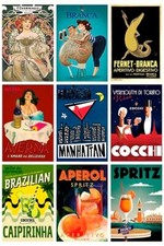 Advertising Postcards Drinks