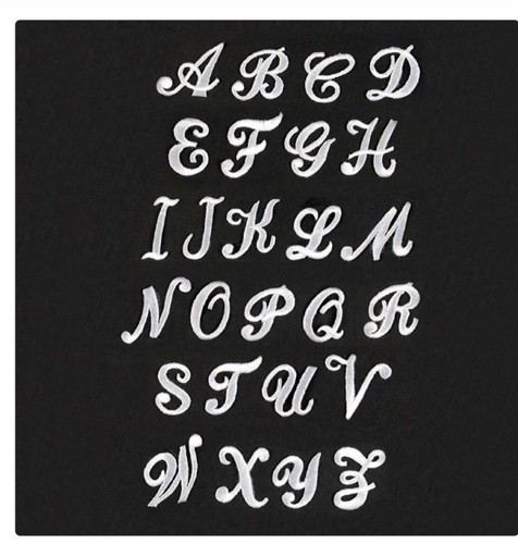 Lettere ricamate termoadesive - lettere,