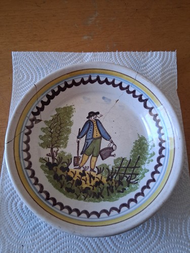 Antico piatto ceramica - piatto,