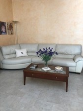 Divano angolare letto in pelle Natuzzi 