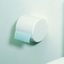 PORTAROTOLO CARTA IGIENICA A GUSCIO CHIUSO PORTA ROTOLO BAGNO BIANCO ANTIGRAFFIO