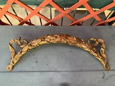 Antico fregio cimasa sopra porta in bronzo dorato del '700