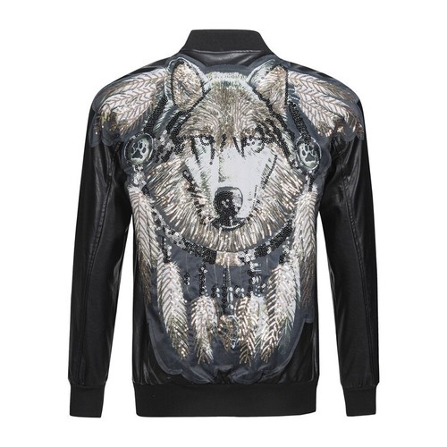 Giacca pelle biker - pelle, teschio