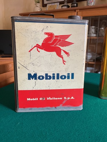 Latta olio vintage mobiloil - olio,