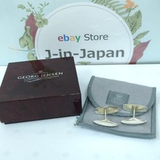 Gemelli firmati GEORG JENSEN Danimarca in argento sterling 925 da uomo...