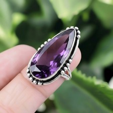 Anello ametista in argento