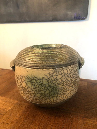 Rare superbe vase raku - rare,