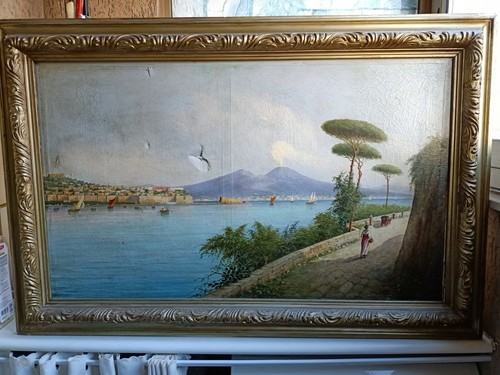 Quadro olio tela - su, l.papa