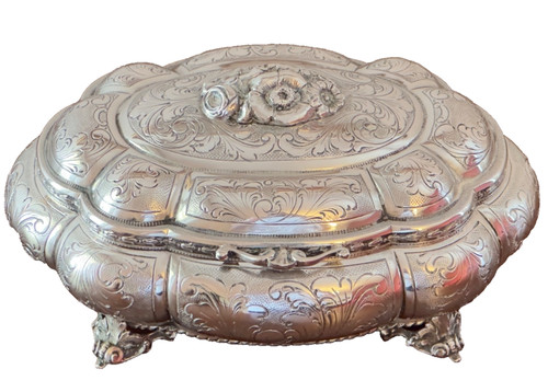 Portagioie argento 800 antico - argento,