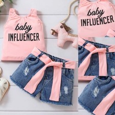 Set vestiti abiti jeans corti