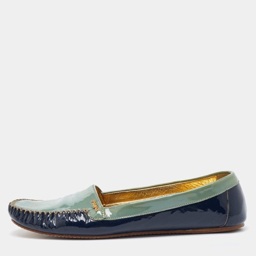 Mocassini prada bicolore blu - prada,