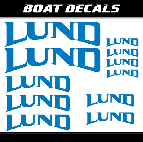 Set adesivi barca lund - set,