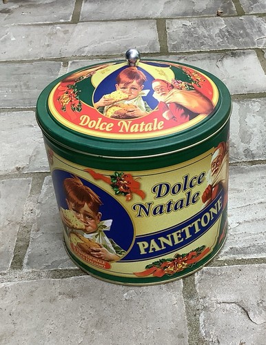 Scatola latta panettone dolce - scatola,