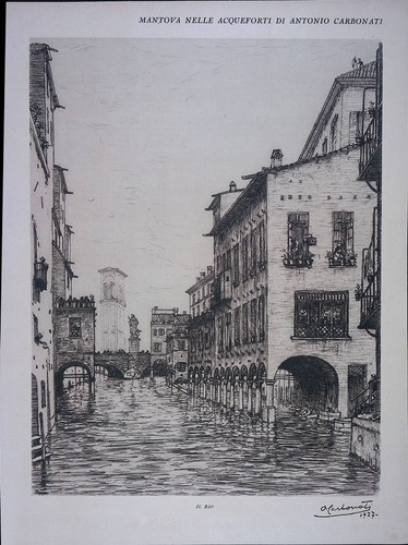 Stampa del 1928 mantova - stampa,
