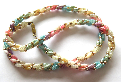 Vintage pearly pastel glass - vintage,