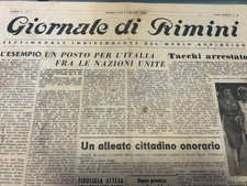 Giornale di Rimini settimanale d'epoca 8 luglio 1945 attacco finale a Giappone