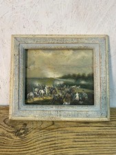 Antico dipinto su rame 'Scena