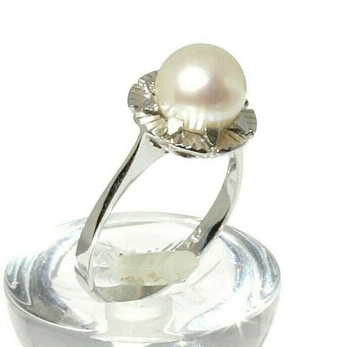 Anello oro 750 - con, perla