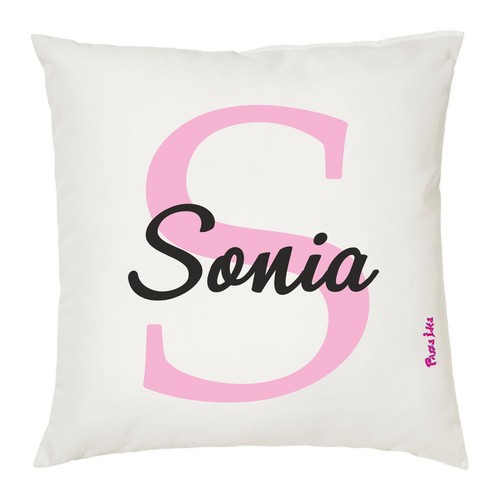 Cuscino 40x40 con scritta nome - con,