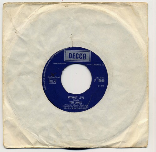 Tom jones vinyl without love - vinyl,