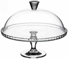 Vassoio con piede e cupola in