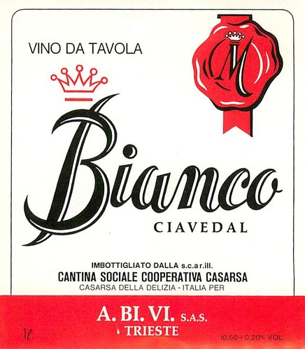 Vino tavola bianco - tavola, ciavedal