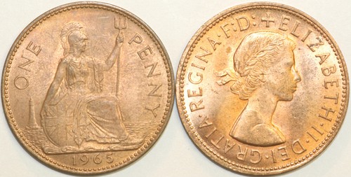 Penny bronzo elisabetta - ii, dal
