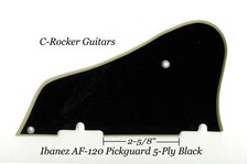 Battipenna AF120 Artstar 1990-2000 5 strati nero per progetto chitarra Ibanez con hardware