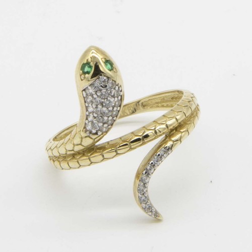 Anello serpente texturizzato - serpente,