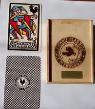 Mazzo  carte napoletane con xilografie di Costantini del consorzio  Chianti 