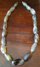 Collana Agata Muschiata Del Montana-Vintage 