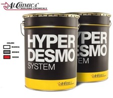 MEMBRANA GUAINA LIQUIDA IMPERMEABILIZZANTE HYPERDESMO DA 1 - 6 - 25 KG 3 COLORI