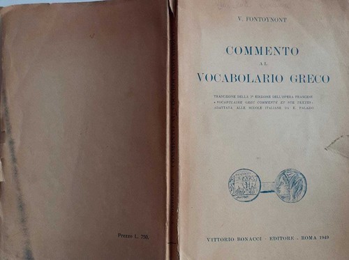 Commento vocabolario greco - commento,