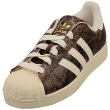 Adidas Superstar II Fashion Trainers Donna Marrone Bianco - 40 2/3 EU