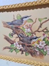 Imperial Vintage Serving Tray Melamine Base Bird Print SMIT Of Guilford