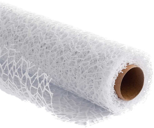 Rotolo tulle bianco rete - rotolo,