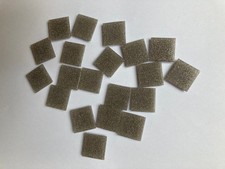 20 Mosaiksteine 20x20 mm BISAZZA Glasmosaik Serie Le Gemme - braungrau