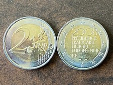 Pièce de monnaie coin FRANCE 2 EUROS 2008 présidence française UE NEUF UNC NEW