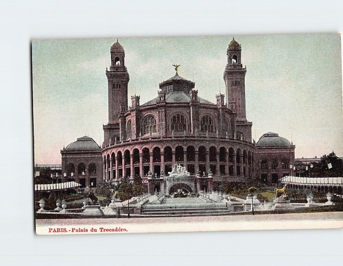Cartolina palais trocadéro - cartolina,