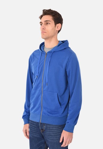 Felpa uomo cappuccio zip - e,