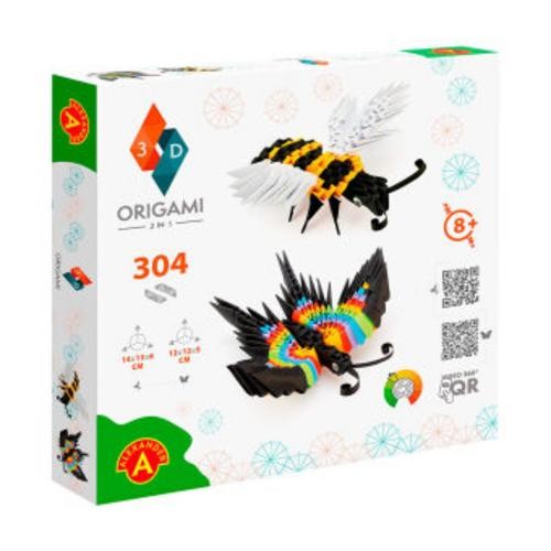 Origami bee and buterfly - /,